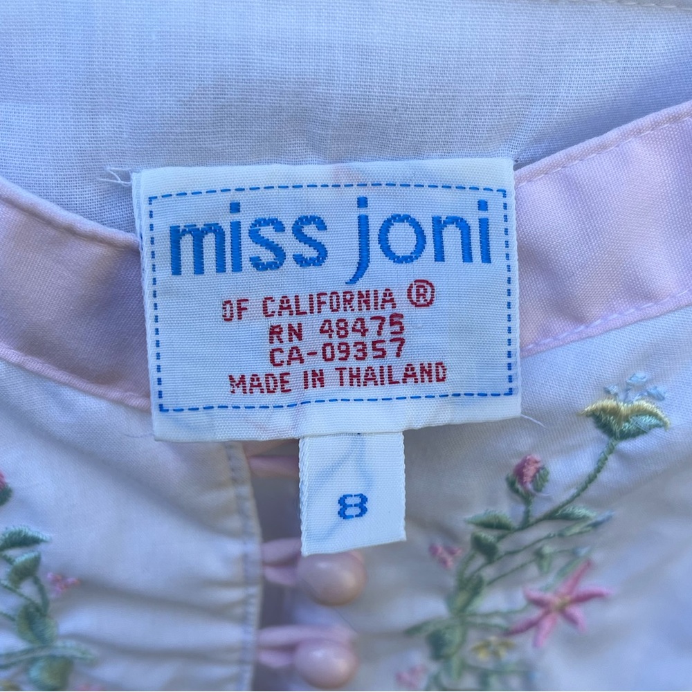 Vintage 70s Embroidered Prairie Sundress - Picture 2 of 13